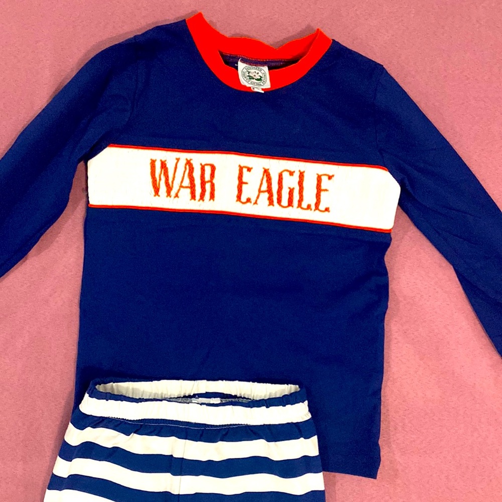 Classic Southern Smocks Auburn “War Eagle” Pajamas